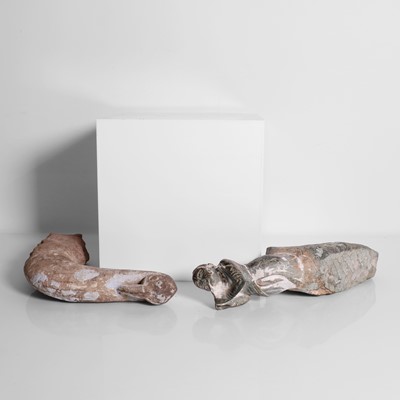 Lot 137 - Two carved stone turban hooks