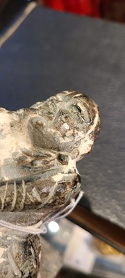 Lot 137 - Two carved stone turban hooks