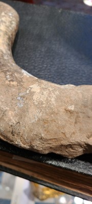 Lot 137 - Two carved stone turban hooks