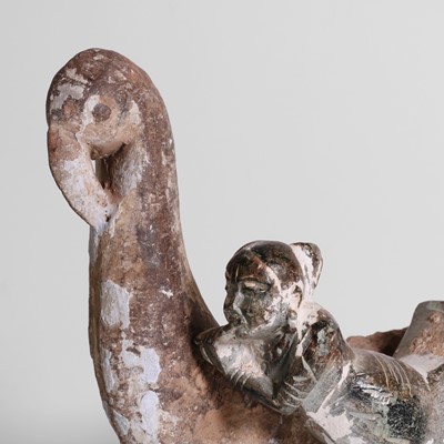 Lot 137 - Two carved stone turban hooks