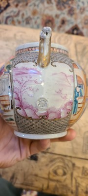 Lot 122 - A collection of six Chinese porcelain teapots