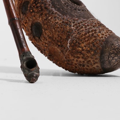 Lot 127 - Two bamboo opium pipes