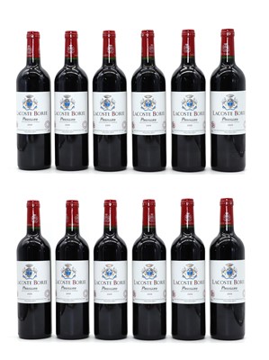 Lot 128 - Lacoste Borie, Pauillac, 2009 (12, OWC)