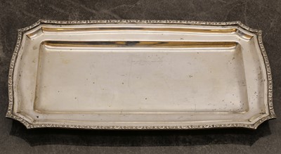 Lot 18 - A Continental silver tray