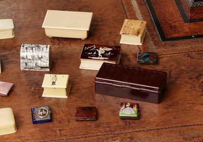 Lot 153 - A group of stamp boxes