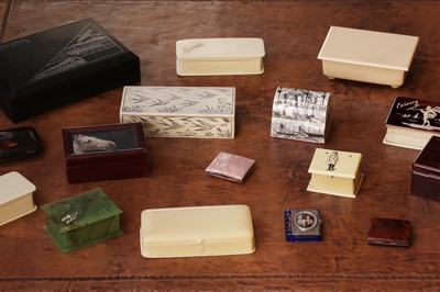 Lot 153 - A group of stamp boxes