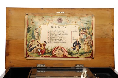 Lot 346 - A Swiss bells in view music box