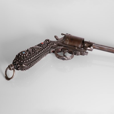 Lot 213 - An 11mm Gasser six-shot service revolver