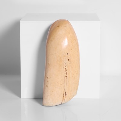 Lot 13 - A scrimshaw-decorated sperm whale's tooth