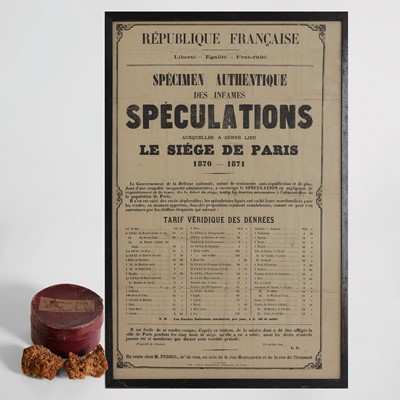 Lot 172 - 'Spécimen Authentique de infames Spéculations...Le Siége De Paris 1870-1871'
