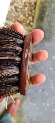 Lot 6 - A specimen-wood-inlaid clothes brush