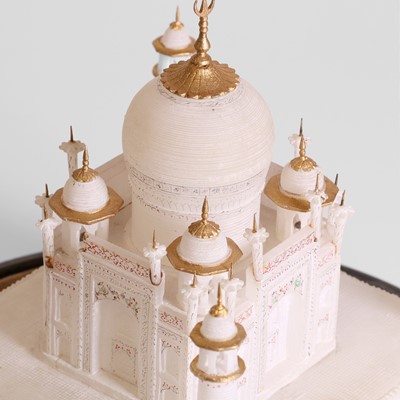 Lot 138 - A carved alabaster model of the Taj Mahal