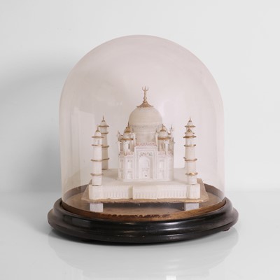 Lot 138 - A carved alabaster model of the Taj Mahal