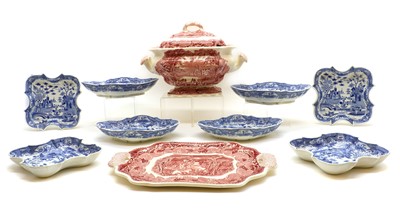 Lot 72 - A group of Spode blue and white wares