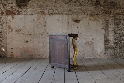 Lot 12 - A rosewood and parcel-gilt pier table