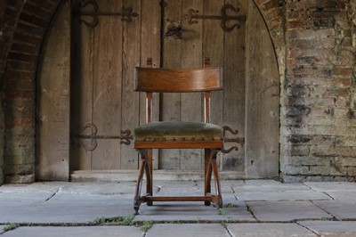 Lot 19 - A Victorian oak chair designed by E W Pugin