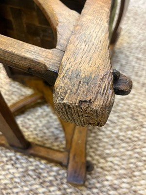 Lot 19 - A Victorian oak chair designed by E W Pugin