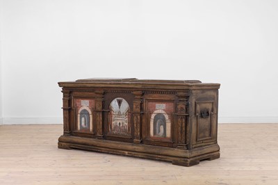 Lot 21 - A painted pine cassone