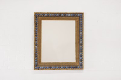Lot 517 - A painted and parcel-gilt wall mirror