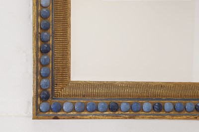 Lot 517 - A painted and parcel-gilt wall mirror