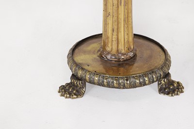 Lot 503 - A pair of giltwood and brass side tables