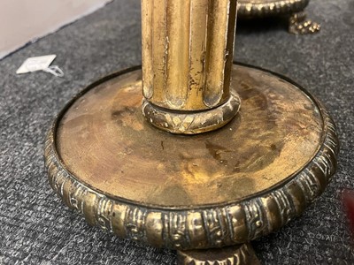 Lot 503 - A pair of giltwood and brass side tables