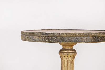 Lot 503 - A pair of giltwood and brass side tables