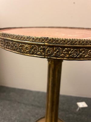 Lot 503 - A pair of giltwood and brass side tables