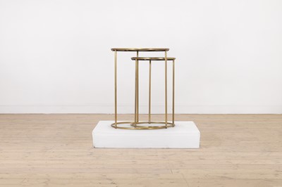 Lot 498 - A pair of gilt-metal and marble side tables