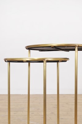 Lot 498 - A pair of gilt-metal and marble side tables