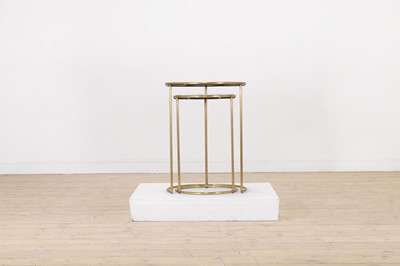 Lot 498 - A pair of gilt-metal and marble side tables