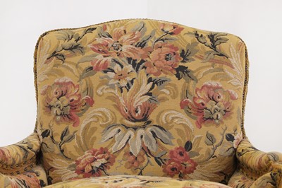 Lot 518 - A pair of Louis XV-style armchairs
