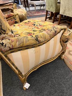 Lot 518 - A pair of Louis XV-style armchairs