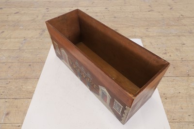 Lot 453 - A folk art painted pine box