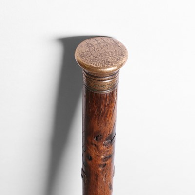 Lot 169 - Naval interest: a 'shipwreck' walking stick