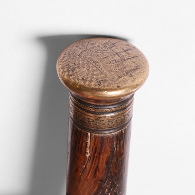 Lot 169 - Naval interest: a 'shipwreck' walking stick