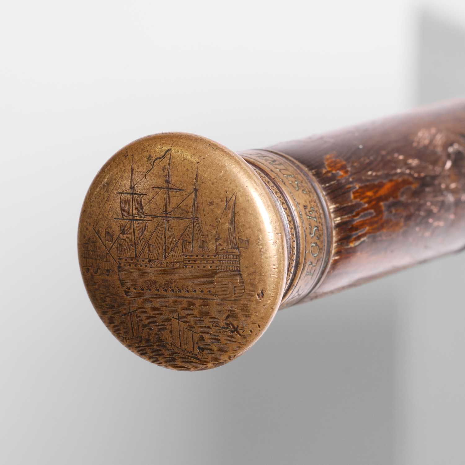 Lot 169 - Naval interest: a 'shipwreck' walking stick