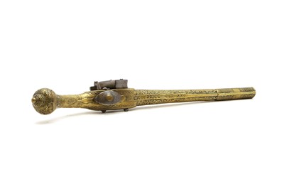 Lot 90 - A Balkan miquelet pistol