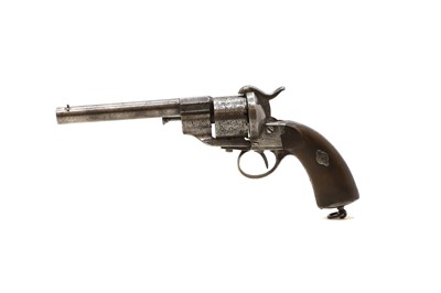 Lot A Lefaucheux pin fire six shot revolver