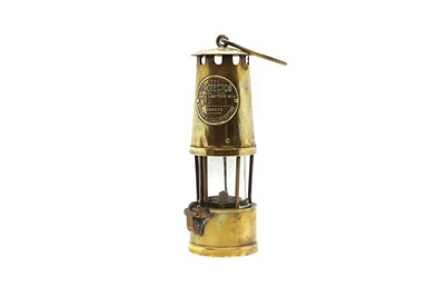 Lot 333 - 'The Protector': A brass miner's lamp