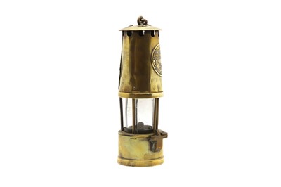 Lot 333 - 'The Protector': A brass miner's lamp