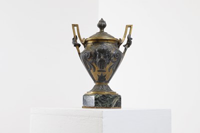 Lot 234 - A neoclassical bronze urn