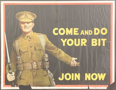 Lot 503 - A large WWI Parliamentary recruitment poster