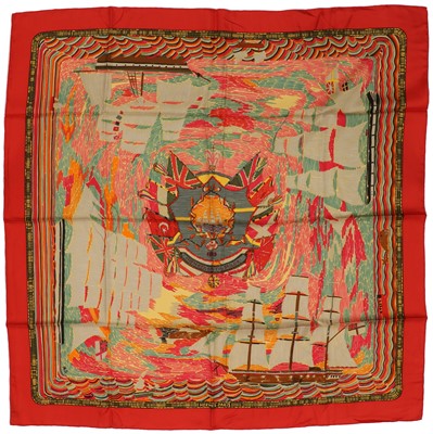 Lot 1566 - A Hermes scarf, Henry F Smith, Sailor