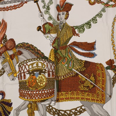 Lot 1567 - A Hermes scarf, Le Timbailer