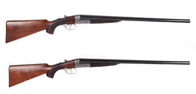 Lot 313 - A matched pair of 12-bore boxlock ejector shotguns