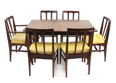 Lot 454 - An Afromosia dining suite