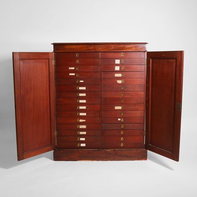 Lot 3 - A Victorian mahogany collector's cabinet