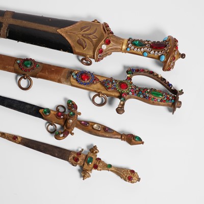 Lot 162 - A collection of four Victorian theatrical weapons