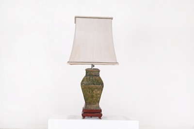 Lot 279 - An Egyptian Revival vase lamp